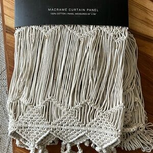 Brand NEW Rachel Zoe Macrame curtain panel